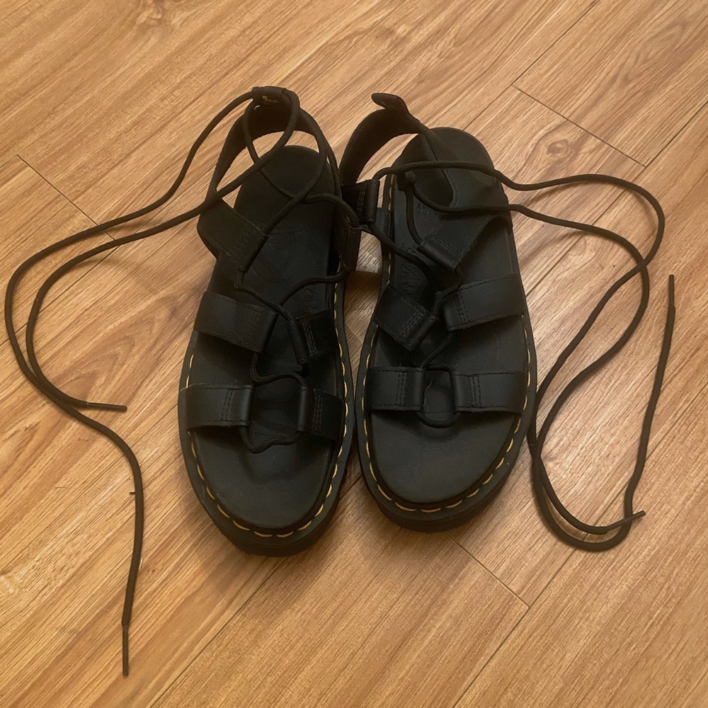 Dr. Martens NARTILLA WOMEN'S LEATHER GLADIATOR SANDALS